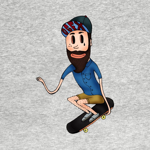 Skateboard Hipster by ogfx